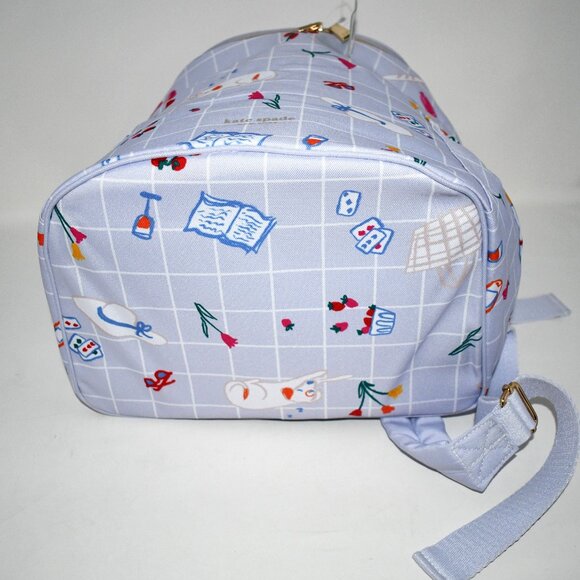 Kate Spade Insulated Backpack Cooler Park Picnic Large Soft Cooler Bag #256197 D